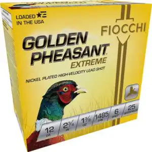 FIOCCHI GOLDEN PHEASANT 12GA - 2.75" 1-3/8OZ #6 25RD 10BX/CS