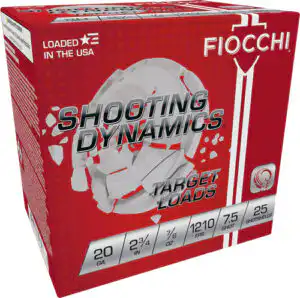 FIOCCHI 20GA 2.75" 7/8OZ #7.5 - 1210FPS 250RD CASE LOT