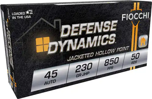 FIOCCHI 45 ACP 230GR JHP - 50RD 10BX/CS