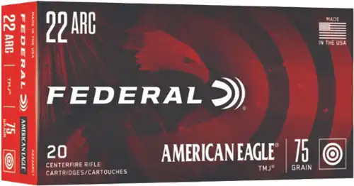 FEDERAL AE 22ARC 75GR FMJ-BT - 20RD 10BX/CS