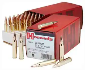 HORNADY 223 REM 55GR FMJ - 50RD 10BX/CS