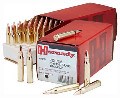 HORNADY 223 REM 55GR FMJ - 50RD 10BX/CS