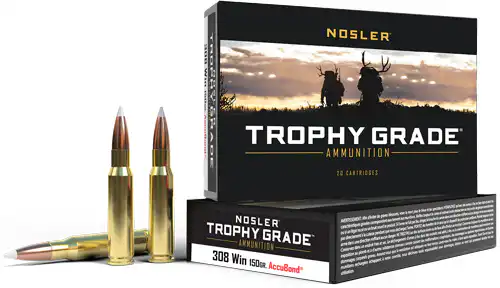 NOSLER TROPHY GRADE 308 WIN - 150GR ACCUBOND 20RD 10BX/CS