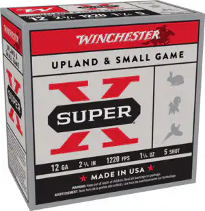 WINCHESTER SUPER-X 12GA 2.75" - 1-1/4OZ #5 1220FPS 25RD 10BX/C
