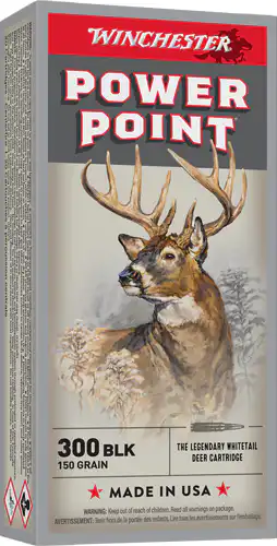 WINCHESTER 300 AAC 150GR - POWER POINT 20RD 10BX/CS
