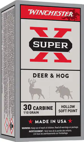 WINCHESTER SUPER-X 30 CARBINE - 110GR HSP 50RD 10BX/CS