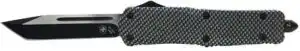 TEMPLAR KNIFE LARGE OTF CARBON - FIBER 3.5" BLACK TANTO