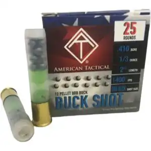 ATI BBB Buck Shotshell 410ga 2-1/2" 1/3oz 1400fps 12 plts 25/ct