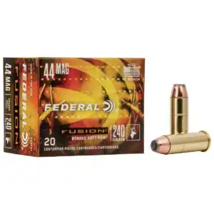 Federal Fusion Handgun Ammunition .44 Mag 240gr JSP 1290 fps 20/ct