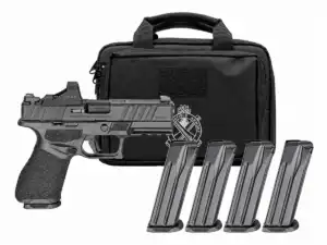 Springfield Gear Pac Echelon Alpha 4.0C Compact Handgun 9mm Luger 15rd Magazine(4) 4" Barrel U-DOT Sights Green Dot and Bag