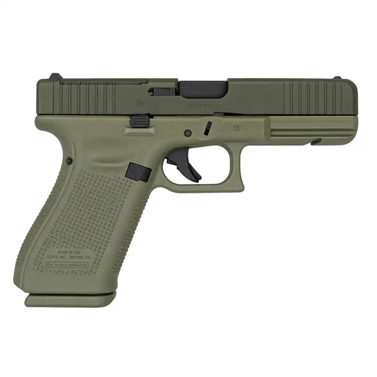 Glock V-Series Model 21 MOS Handgun .45 ACP 13rd Magazines (3) 4.61" Ported Barrel OD Green US Made