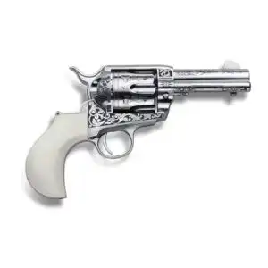 Cimarron Firearms Huckleberry Handgun .45 Colt 6rd Capacity 3.5" Barrel Nickel Finish Poly Ivory Grip