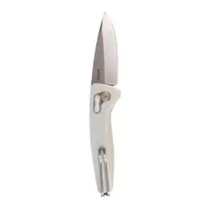 SOG Knives One-Zero AU Folding Knife 3-1/10 Drop Point Blade Silver Chrome