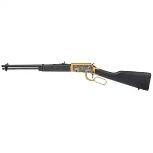 Rossi Rio Bravo Rough Riders/ Theodore Roosevelt Engraved PVD Gold Rifle .22 LR 15rd Capacity 18' Barrel Wood Stock