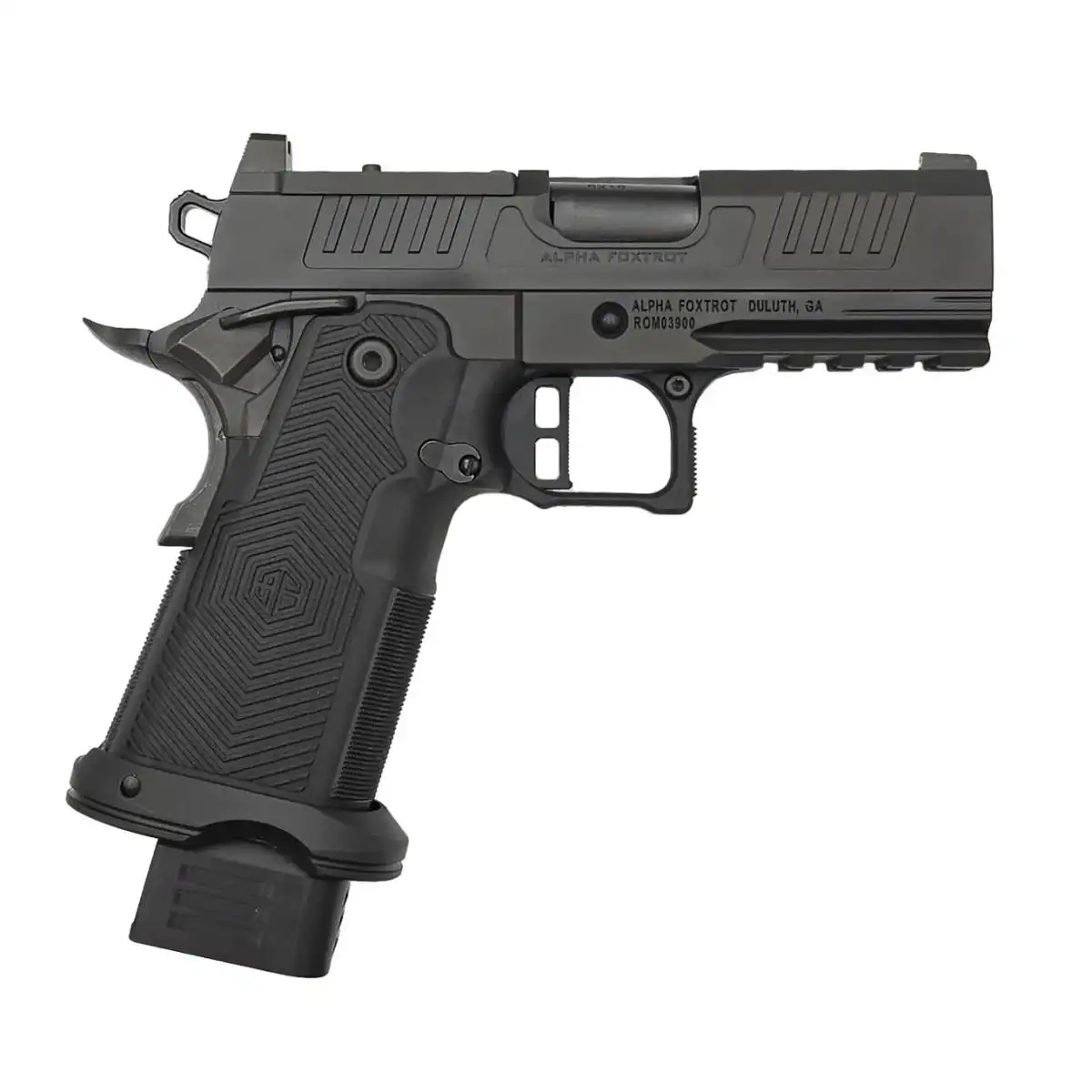 AF1911-ROMULUS 9MM 17 & 20 Rnd Magazines (1 Each) 3.5" BULL Barrel DLC Black MOS Optic Cut