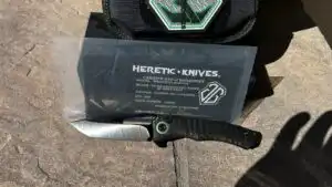 Heretic Wraith - John Gray hand grind, Barked Titanium, Magnacut DLC Blade,