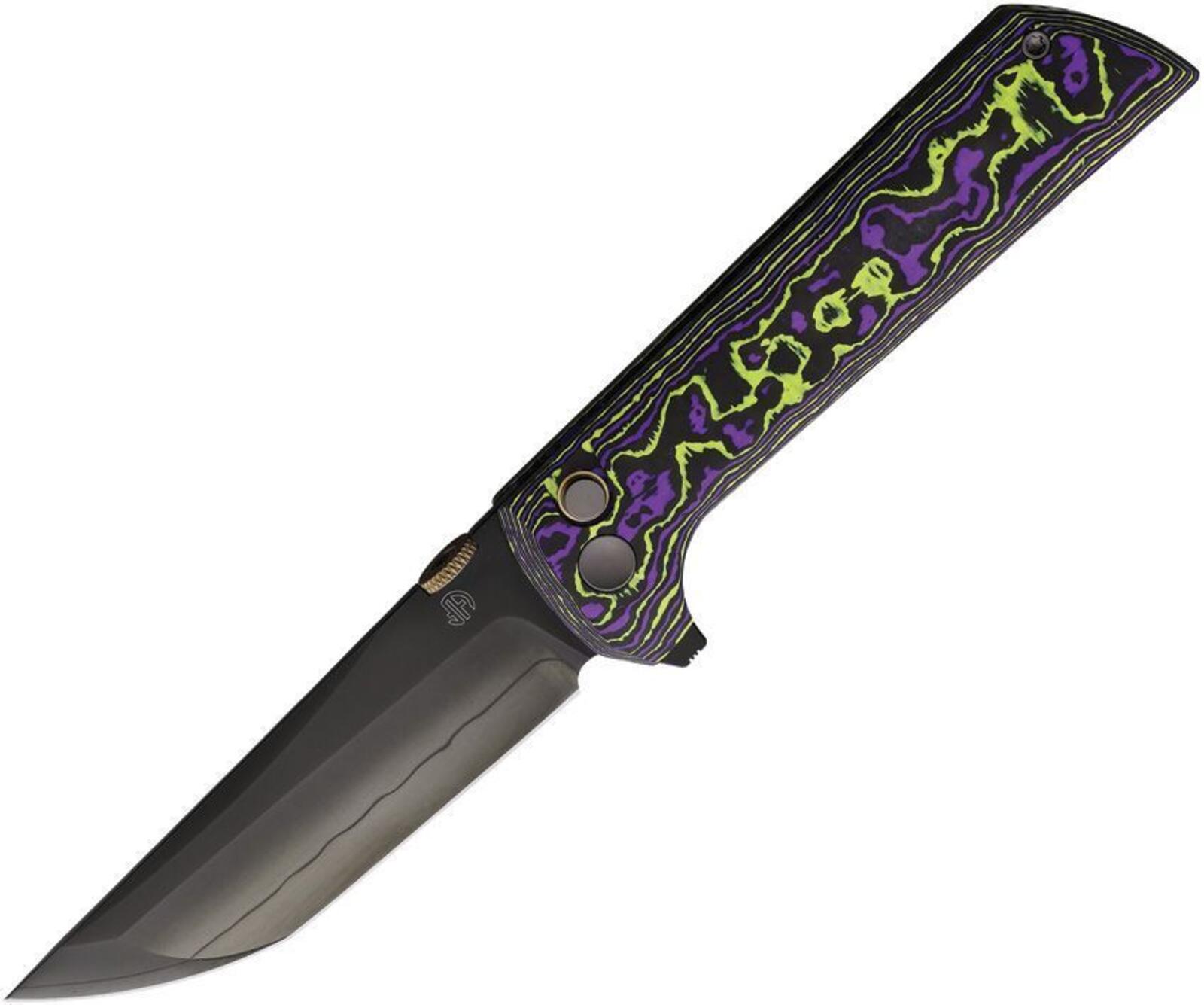 NMB North Mountain Chop 2 - Joker, Purple CF, Button Lock. NMB 2406PRCFD