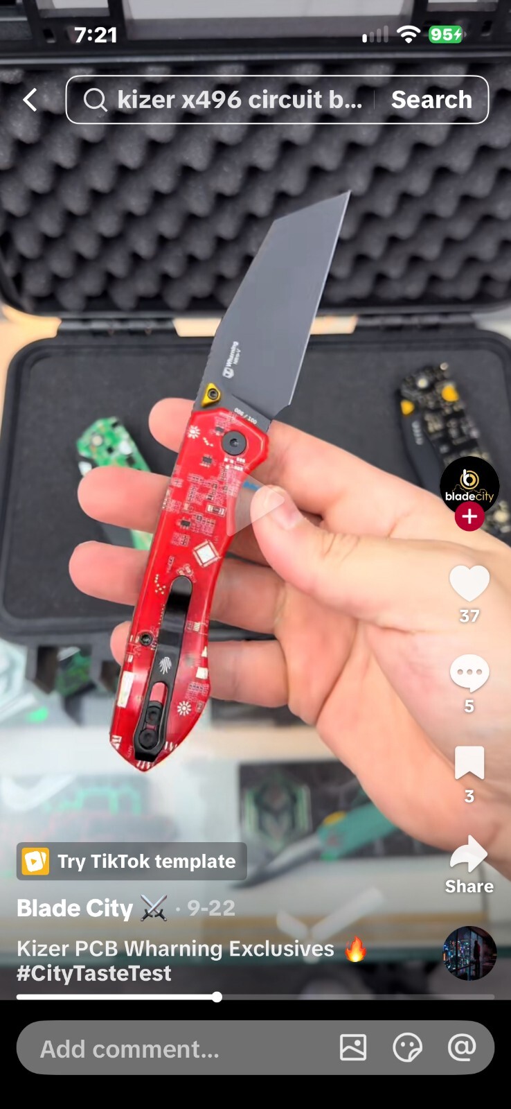 Kizer Wharning Red PCB - V3738E7 - Nitro-V Blade - Image 2