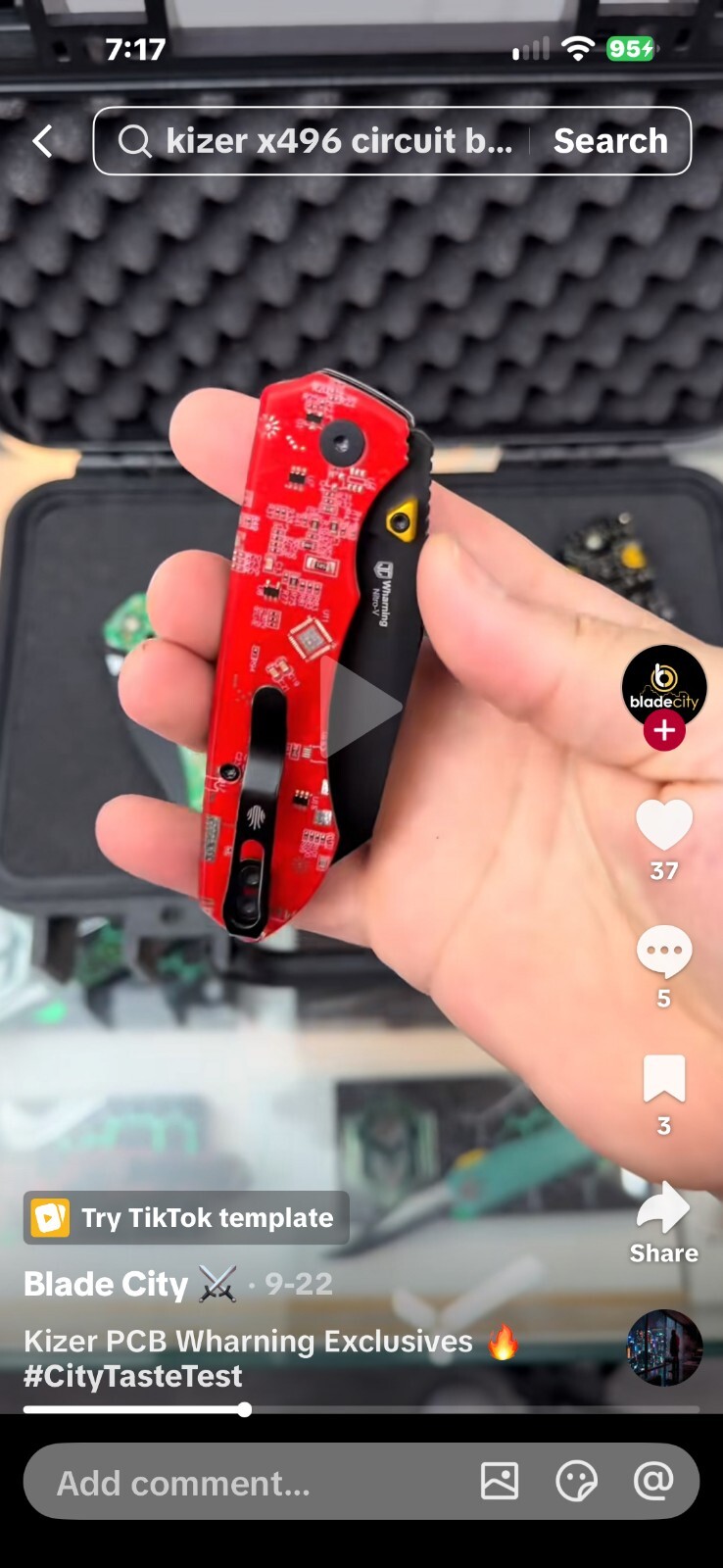 Kizer Wharning Red PCB - V3738E7 - Nitro-V Blade - Image 3