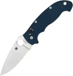 SpyderCo Manix 2 XL - Cobalt, CPM SPY27 steel, Ball Bearing Lock