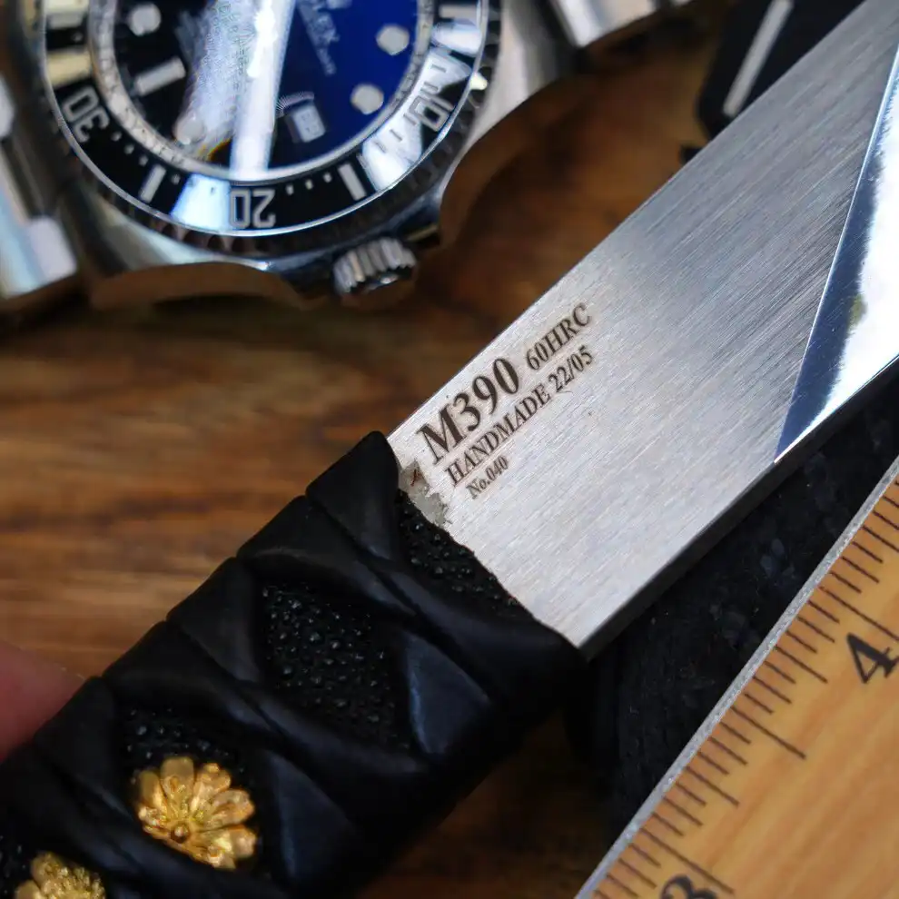 NMB North Mountain Kiridashi - M390 Mirror, Custom Handmade, Tactical Size #40 - Image 2